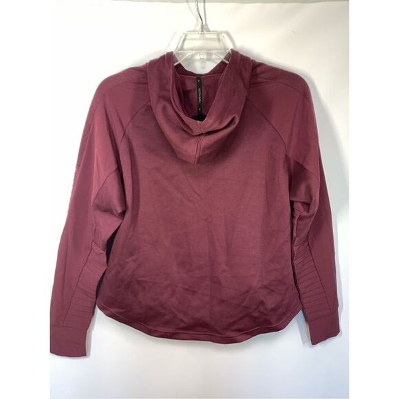 -1. Puma Women's Keep You Dry Cropped Pullover Sweatshirt Hoodie Maroon Size XL - Picture 8 of 11